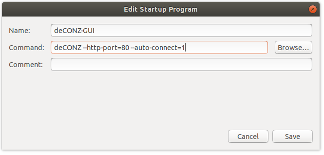 deCONZ Ubuntu