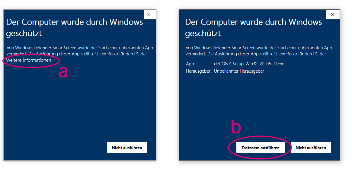 Windows schützt den Computer