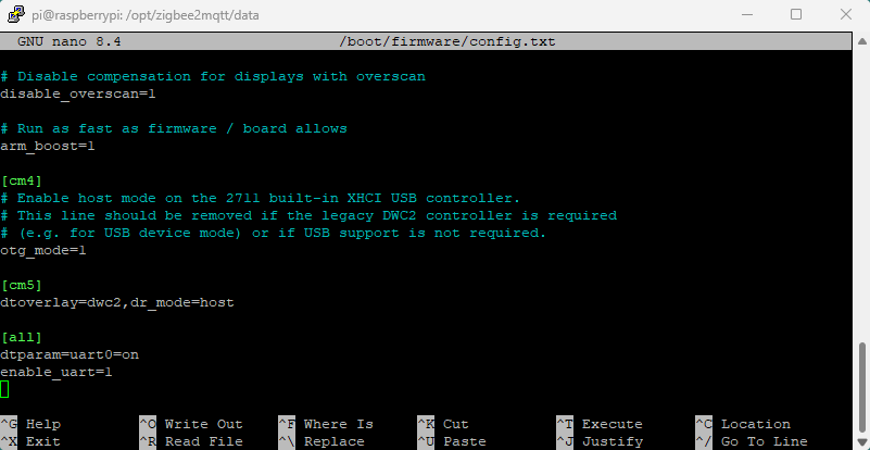 Enable RaspBee II UART