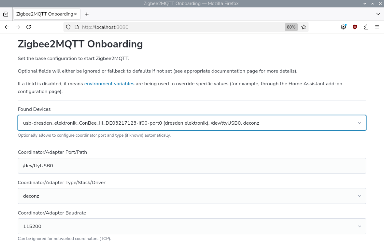 Adaptateur de sélection d’intégration ConBee III