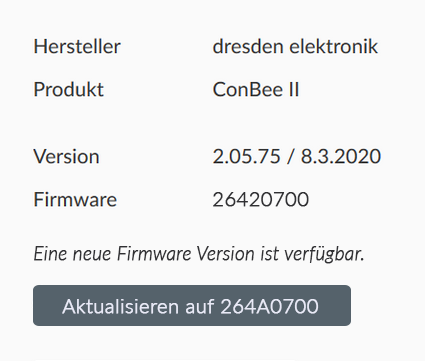 Firmware aktualisieren