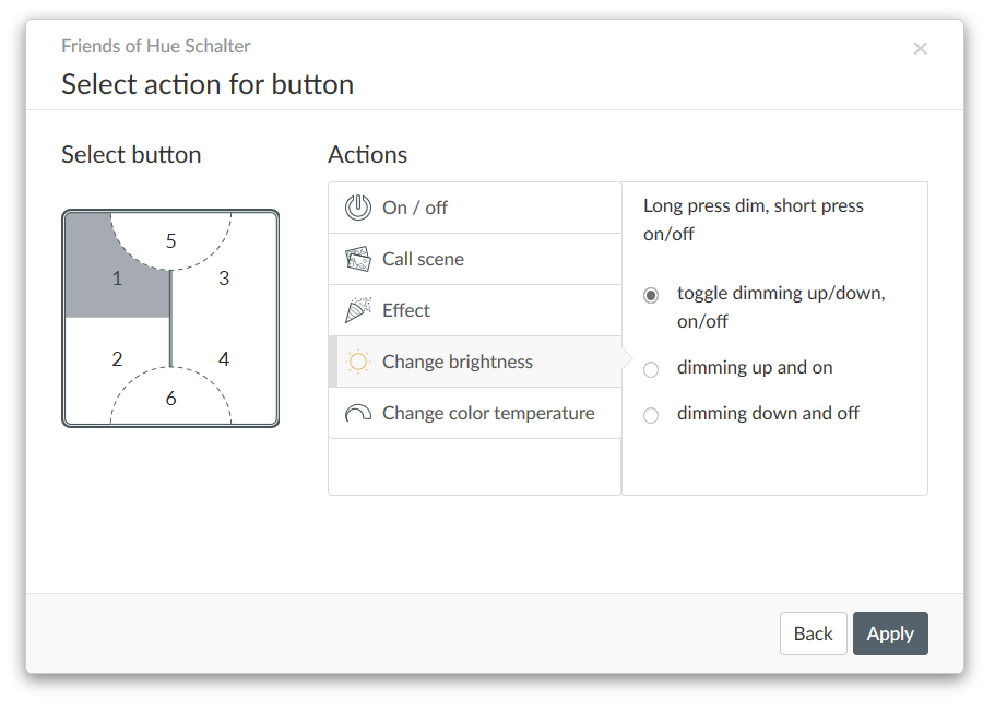 Friends of Hue switch in switch editor